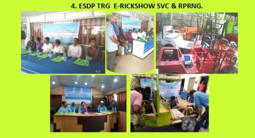 4. ESDP TRG  E-RICKSHOW SVC  RPRNG